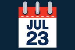 july 23 calendar illustration